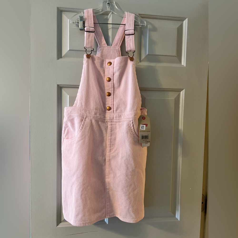 Levi's Girl's Blue Corduroy Jumper Dress Size XL